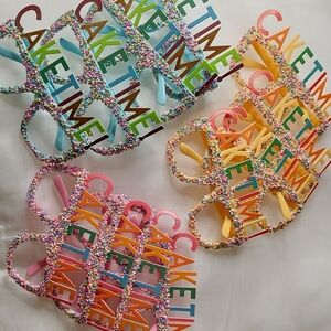 12 Pcs CakeTime Glasses Eyewear Party Pack Cake Celebration